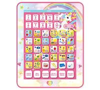 LEXIBOOK - Tablette Éducative Bilingue Licorne - Français, Anglais - Abécédaire Educatif Bilingue rose TU