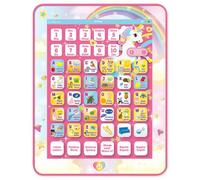 Lexibook, Licorne Tablette éducative, JCPAD002UNIi2LXB | Anglais/espagnol, alphabet, lettres, chiffres, mots, orthographe, musique