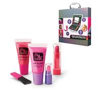 Lexibook, Mallette de Maquillage Tout-en-Un My Look CRA-Z-Art, 35 Couleurs et pinceaux, Ombres à paupières, Gloss et Rouges à lèvres, pour Yeux, lèvres et Joues, CRSS23