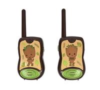 Lexibook, Marvel Guardians of the Galaxy, Groot, Walkie-Talkies 200m, Kommunikationsspiel für Kinder, 2 Kommunikationskanäle, Gürtelclip, batteriebetrieben, Braun, TW12GG
