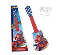 Lexibook Marvel Spider-Man Peter Parker Ma première Guitare, 6 Cordes en Nylon, 53 cm, Guide Inclus, Bleu/Rouge, K200SPLXB