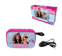 Lexibook - Mattel Barbie - Enceinte Portable Bluetooth, sans-Fil, USB-C, Carte SD/TF, Batterie Rechargeable, Bleu/Rose, BT018BBLXB