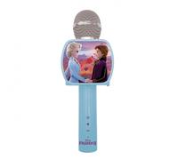 Lexibook Micro karaoké Reine des Neiges, sans fil, enceinte Bluetooth multicolore, porte-téléphone