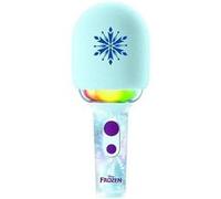 Lexibook - Microphone Karaoke Reine Des Neiges - 3 Modes Et 4 Effets Sur La Voix - Recharge Usb-C - Bluetooth Sans Fil Multicolore (thème Reine des Neiges) G