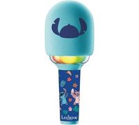 Lexibook - Microphone Karaoke Stitch - 3 modes et 4 effets sur la voix - Recharge USB-C - Bluetooth Sans fil
