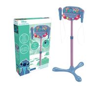 Lexibook Enceinte lumineuse sur pied S160D – Bluetooth, 2 micros, hauteur ajustable, bleu