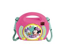Lecteur cd portable avec 2 microphones disney minnie multicolore TU