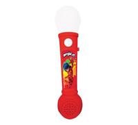 Lexibook, Miraculous Ladybug Chat Noir, Microphone Lumineux pour Enfant, Jeu Musical, Haut-Parleur intégré, Effets Lumineux, mélodies de démonstration incluses, Rouge, MIC80MI