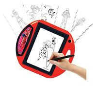 Lexibook, Miraculous Ladybug Chat Noir, Projecteur à Dessins, 4 tampons, 10 modèles, écran Lumineux, 1 Stylo Inclus, Jouet Artistique et créatif pour Filles et garçons, Rouge/Noir, CR310MI