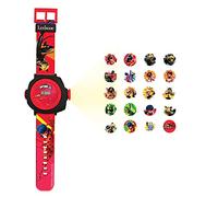 Lexibook – Montre digitale Miraculous – 20 projections – Bracelet ajustable Rouge TU
