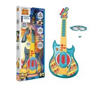 Lexibook, Moi, Moche et Méchant, Guitare électronique Minions avec Micro et Lunettes pour Chanter avec Style, 2 Modes de Jeu, Mélodies de démonstration, Effets Lumineux, Jaune/Bleu, K260DESLXB