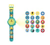 Lexibook Montre digitale Minions DMW050DES – 20 projections, bracelet ajustable Bleu/Jaune