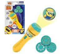 Lexibook, Moi, Moche et Méchant, Projecteur d’Histoires et Lampe Torche Minions, Projette 24 Images du Film Moi, Moche et Méchant avec 3 disques, Jaune/Bleu, LTC050DESLXB