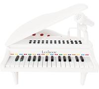 Lexibook – Piano pour enfants Mon Premier Piano K731, touches lumineuses, enregistrement, MP3, blanc