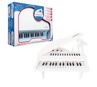 Lexibook Mon Premier Piano pour Enfants, Touches Lumineuses, Fonction Enregistrement, Ajustement Tempo et Volume, 29cm, Lecteur Audio MP3, 3+, Blanc, K731LXB