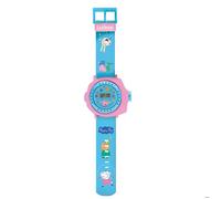 Lexibook Montre bracelet Peppa Pig DMW050PP – Projette 20 images – Écran digital – Ajustable