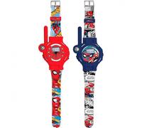 Lexibook Montres talkie-walkie Spider-Man DMWTW1SP 2 pièces portée 200m rechargeables bleu/rouge