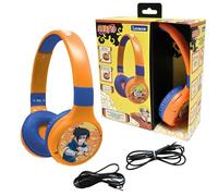 Lexibook, Naruto, Casque Audio 2-en-1 Bluetooth & Filaire avec Micro et Boutons de contrôle, Pliable et Ajustable, Batterie Rechargeable Longue durée, Orange/Bleu, HPBT010NALXB