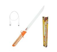 Lexibook, Naruto, Sabre Naruto interactif Qui réagit aux mouvements, 4 Modes de lumière, S'illumine en 8 Couleurs, Effets sonores de Combat, Batterie Rechargeable, RP20NA
