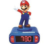 LEXIBOOK Nintendo Digital Alarm Clock - Snooze Function - Super Mario Sound Effe