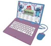 Lexibook Ordinateur Éducatif Bilingue Disney Stitch - 124 Activités (Français/Anglais)