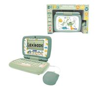 Lexibook, Ordinateur Portable éducatif bilingue Anglais/FRANÇAIS Dinosaure, 40 activités éducatives, JC398DINOi1LXB