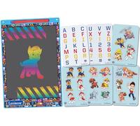 Lexibook Ardoise magique La Pat' Patrouille A4 dessins multicolores pochoirs Bleu/rouge