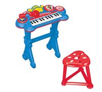 Lexibook Clavier électronique Pat'patrouille avec siège et micro, Lecteur MP3 Bleu TU