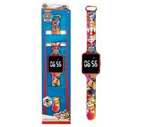 Lexibook Montre LED connectée Pat' Patrouille – Bracelet ajustable – Affichage 12/24h