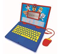 Lexibook Pat Patrouille Paw Patrol Chase Marshall - Ordinateur Éducatif Bilingue Français/Anglais - Jouet Enfants avec 124 Activités pour Apprendre, S'amuser et Jouer du Piano, Bleu/Rouge - JC598PA1