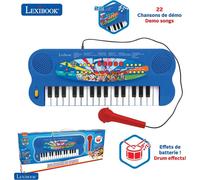 Lexibook, Paw Patrol, clavier électronique avec microphone, piano à 32 touches, microphone pour chanter, 22 chansons de démonstration, sur batterie, bleu/rouge, K703PA