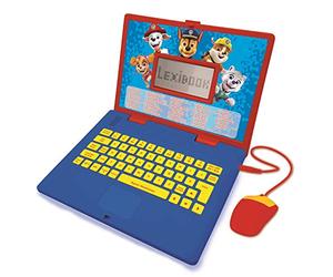 Lexibook, Paw Patrol JC598PAi3 Ordinateur Portable éducatif et bilingue Allemand/Anglais, Jouet pour Enfant (garçons et Filles), 124 activités, Apprentissage des Jeux et de la Musique, Rouge/Bleu,