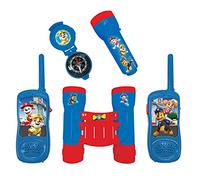 LA PAT' PATROUILLE - Kit d’aventurier - Talkie-Walkies portée 120m, jumelles et boussole