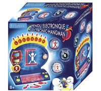 Lexibook, Jeu du Pendu Électronique, Jeu de société Enfant et Famille, orthographe et vocabulaire, Effets Lumineux et sonores, 2 Joueurs, Bleu/Rouge, JG800