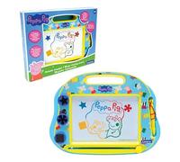 Lexibook, Peppa Pig, Ardoise magique multicolore, 3 tampons magnétiques et stylet inclus, Jouet artistique et créatif pour dessiner en couleur, Bleu/jaune, CRPP550
