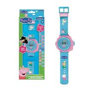 Lexibook, Peppa Pig, Montre Bracelet Ajustable avec Projections, Projette 20 Images Peppa Pig, Écran Digital, pour Enfant, DMW050PP