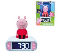 Lexibook, Peppa Pig, Réveil veilleuse Peppa Pig, Sons et mélodies, Ecran LCD rétro-éclairé, Lumineux, Snooze, RL800PPLXB