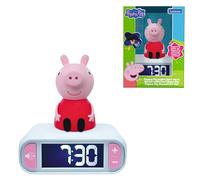 Lexibook, Peppa Pig, Réveil veilleuse Peppa Pig, Sons et mélodies, Ecran LCD rétro-éclairé, Lumineux, Snooze, RL800PP