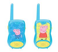 Lexibook, Peppa Pig, Talkies-Walkies 200m, Jeu de Communication pour Enfant, 2 canaux de Communication, Clip Ceinture, à Piles, Bleu, TW12PP