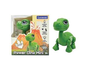 Lexibook Power Dino Mini - Mon Petit Robot Dinosaure - Robot Dinosaure avec Sons, Musique, Effets Lumineux, répétition de Voix et réaction aux Sons, Jouet pour garçons et Filles - ROB02DINOLXB