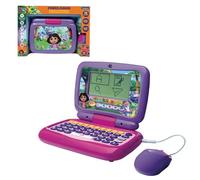 Lexibook, Power Kid® Ordinateur Portable éducatif Parlant bilingue Dora - 40 activités en français et Anglais, Rose, JC398DORi1LXB