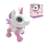 Robot Licorne Power Unicorn Mini - Effets Lumineux et Sonores - Contrôle par Claquement de Main - Répétition blanc TU