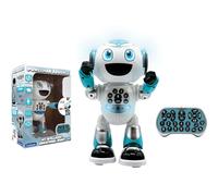 Lexibook, Powerman® Advance Rob28EN Robot télécommandé interactif et éducatif pour enfants, marche, danse, joue de la musique, fait et raconte des histoires, quiz éducatifs, STEM programmable, ROB28EN