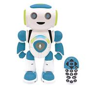 Lexibook - Powerman Jr. Robot Intelligent pour Enfants Qui lit dans Les pensées - Allemand - Danse, Joue de la Musique, Quiz Animaux, STEM Programmable, avec Télécommande - Vert/Bleu - ROB20DE
