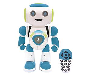 Lexibook - Powerman Jr. Robot Intelligent pour Enfants Qui lit dans Les pensées - Allemand - Danse, Joue de la Musique, Quiz Animaux, STEM Programmable, avec Télécommande - Vert/Bleu - ROB20DE