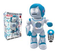 Lexibook Powerman Kid - Robot éducatif Bilingue Parlant Français/Anglais avec Télécommande - Programmable, Dance, Joue de la Musique, Raconte des Histoires 450+ Quiz, Lance des Disques 4+ - ROB90FR