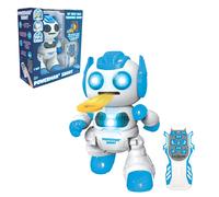 LEXiBOOK Powerman Shoot - Mon premier robot lanceur de disques T l commande programmable Robot joue de la musique et danse Effets sonores et lumi