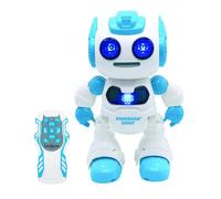 Powerman Shoot Robot Programmable avec Dance, Musique, démo - Télécommande et disques en mousse inclus.