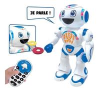 Lexibook Robot télécommandé Powerman Star ROB85FR – Parle et marche, Programmable STEM 4+ Blanc/Bleu
