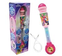 Lexibook, Princesses Disney, Microphone Lumineux pour Enfant, Jouet Musical, Haut-Parleur intégré, Effets Lumineux, Prise Aux-in, Rose, MIC90DP
